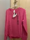 New Member's Mark Ladies Brushed Long Sleeve Tee Pink XL