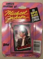 Michael Jackson Collectors Set By TOPPS, (33)- Gloss Photo Cards. RARE!
