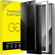 JETech Front Privacy Screen Protector for Samsung Galaxy Z Fold 6, Anti-Spy Tempered Glass Film with Easy Installation Tool, Case-Friendly, 2-Pack
