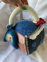 Crochet Weather Baby Cube - Sensory Activity Toy