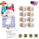 Soft Jumbo Chenille Yarn 8 Pack in Beige - 4lb for Warm Throw Blankets & Pillows