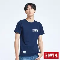 在飛比找蝦皮商城優惠-EDWIN 人氣復刻 EDWIN復古印花口袋短袖T恤(丈青色