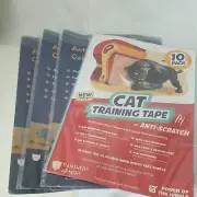 4 pack 32 pieces Double Sided Scratch from Cats 8 Pack Clear Training Tape