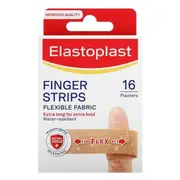 Elastoplast Flexible Fabric Finger Strips 16 Pack