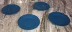 Dessert Snack Appetizer 7 1/2"Plates-Blue Set Of 4 Royal Norfolk-NEW-SHIP N 24HR