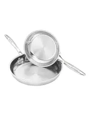 [Scanpan] Impact 2 Piece Fry Pan Set in Stainless Steel