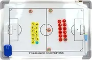 Soccer Tactical Whiteboard Wall-Mounted Waterproof Magnetic Strategy Coaching Board Full-Court Half-Court Football Sand Table Drills Whiteboard Dry Erase Soccer Double-Sided Clipboard for Training