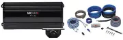 MB QUART FA2-2000.1 2000w 1 Ohm Car Audio Mono Amplifier+Bass Remote+Amp Kit