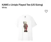 KAWS Uniqlo Flayed UT Graphic T- Shirt Size L ✅FREE SHIPPING✅