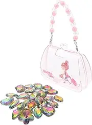 HONMEET Girls Charm Bracelet DIY Kit 24pcs Simulated Diamond Gems Toys for Decorative Gemstone Crafting