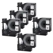 5× For DYMO Rhino 4200 5200 LabelWriter 450 Duo Perm Poly Label Tape 18483 1/2"