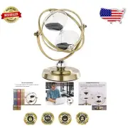 Classic 60 Minute Rotating Hourglass Sand Timer - Perfect Gift for Home & Office
