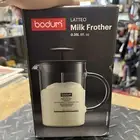 Bodum Latteo Milk Frother Glass Beaker Manual Hand 8oz 250ml 1446-01