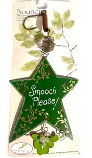 Star Mistletoe Bouncy Metal & Glass Garden Home Decor Sunset Vista Susan Stahl