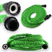B2G1 Free 50 Feet 50FT Expandable Flexible Garden Lawn Water Hose Nozzle Green