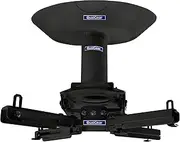 QualGear Pro-AV QG-KIT-CA-3IN-B Single Joist Ceiling Adapter, 3" 1.5" Projector Mount Kit Accessory, Black
