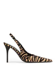 Jeffrey Campbell Women's Youwish-f Pointed Toe Calf Hair Slingback Pumps
