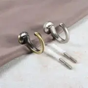 6Pcs Wall-Mounted Curtain Tieback Hooks G Shape Hanger for Bedroom Office Cafe