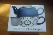 TEA FOR ONE INFUSER TEAPOT TEA POT CAPACITY 13.5oz. TEACUP capacity 11 oz.