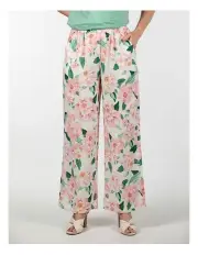 [Fella Hamilton] In Full Bloom Wide Leg Pant in Pink