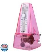 High Accuracy Mechanical Metronome with Audible Click and Bell Ring (Transpar
