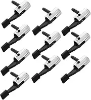 BESTOYARD 10Pcs Tire Pump Nozzle Attachments for Easy Inflation Durable Air Compressor Adapter for Car and Bicycle Tires Valve Compatible Quick Installation