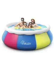 Swimming Pool, 10ft ×30in Above Ground Pool Easy Set, Blow Up Pool Kiddie Poo...