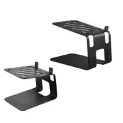 2Pcs Desktop Audio Shockproof Metal Stands Holder Speaker Stands Mount Bracket