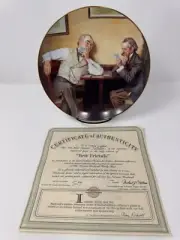1988 Knowles Norman Rockwell "Best Friends” Collector Plate NIB