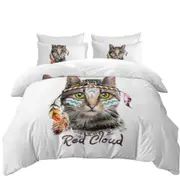 Cool Native American Cat Quilt Cover