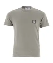 Compass-appliqué cotton T-shirt 8Y,14Y pearl gray