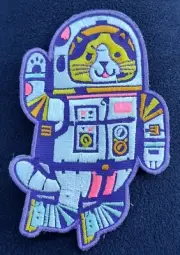 Cat Astronaut Space Mission Embroidered Hook / Loop Tactical High Quality Patch