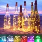 LED Wine Bottle Cork Flame Shape Mini Lights Night Fairy String Light Lamp Decor