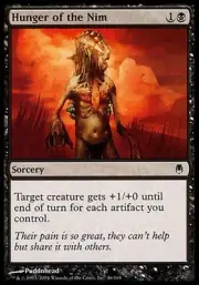 1x FOIL Hunger of the Nim Darksteel MtG Magic Black Common 1 x1 Card Cards