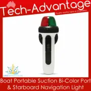 BN Boat Portable Suction Mount Bi-Color Port & Starboard Navigation LED Light