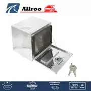 18 Inch Aluminum Diamond Plate Tool Underbody Box with T-Handle Lock & Keys