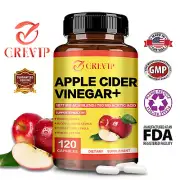 Apple Cider Vinegar -Vitamin D3, Zinc, Acetic Acid -Weight Loss, Detox & Cleanse