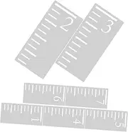 SECFOU Pcs Boys and Girls Growth Chart Ruler Template Wall Decal for Boys and Girls Room Decor Plastic Stencil Ruler for Height Measuring