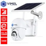 4G Security Camera Solar LIVE View 24/7 PTZ Phone Outdoor Farm 64GB Battery SIM