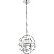 Living District LD5055D12C Wallace 3 Light 12 inch Chrome Pendant Ceiling Light