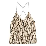[The Nina Studio] The Nina Studio Animal-print Top 40 IT NEUTRALS/BLACK