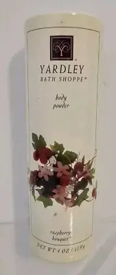 Yardley Body Bath Powder Vintage Talc Talcum Raspberry Bouquet 4 Oz 75% Full