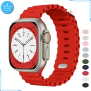 Replacement Rubber Strap For Apple Watch Band 38mm 40mm 41mm Series 10 42mm 46mm