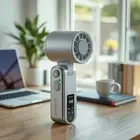Rechargeable Turbo Handheld Fan 100 Turbos Chilled Mini Pocket Fan Camping