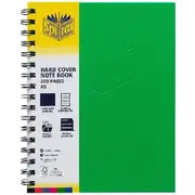 Spirax A5 Hard Cover Notebook 200 Page Green