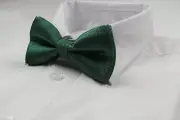 Mens Green And Silver Pattern Bow Tie Pre-Tied Men's Bowtie Wedding Formal Ties