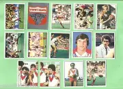 1983 SCANLENS VFL 14 STICKER TEAM SET - SYDNEY SWANS