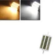 Dimmable R7S 118mm 15W 120 SMD 4014 LED Warm White Pure White Light Lamp Bulb AC220V/110V 110V WHITE