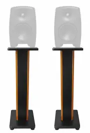 (2) Rockville 28" 2-Tone Studio Monitor Speaker Stands For Genelec M040 Monitors
