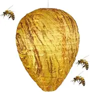Hunting Nest Bees Wasp Nest Waterproof Artificial Dark Colour Wasp Nest Bait Dummy Hornet Nest Dummy for Home and Garden Outdoor